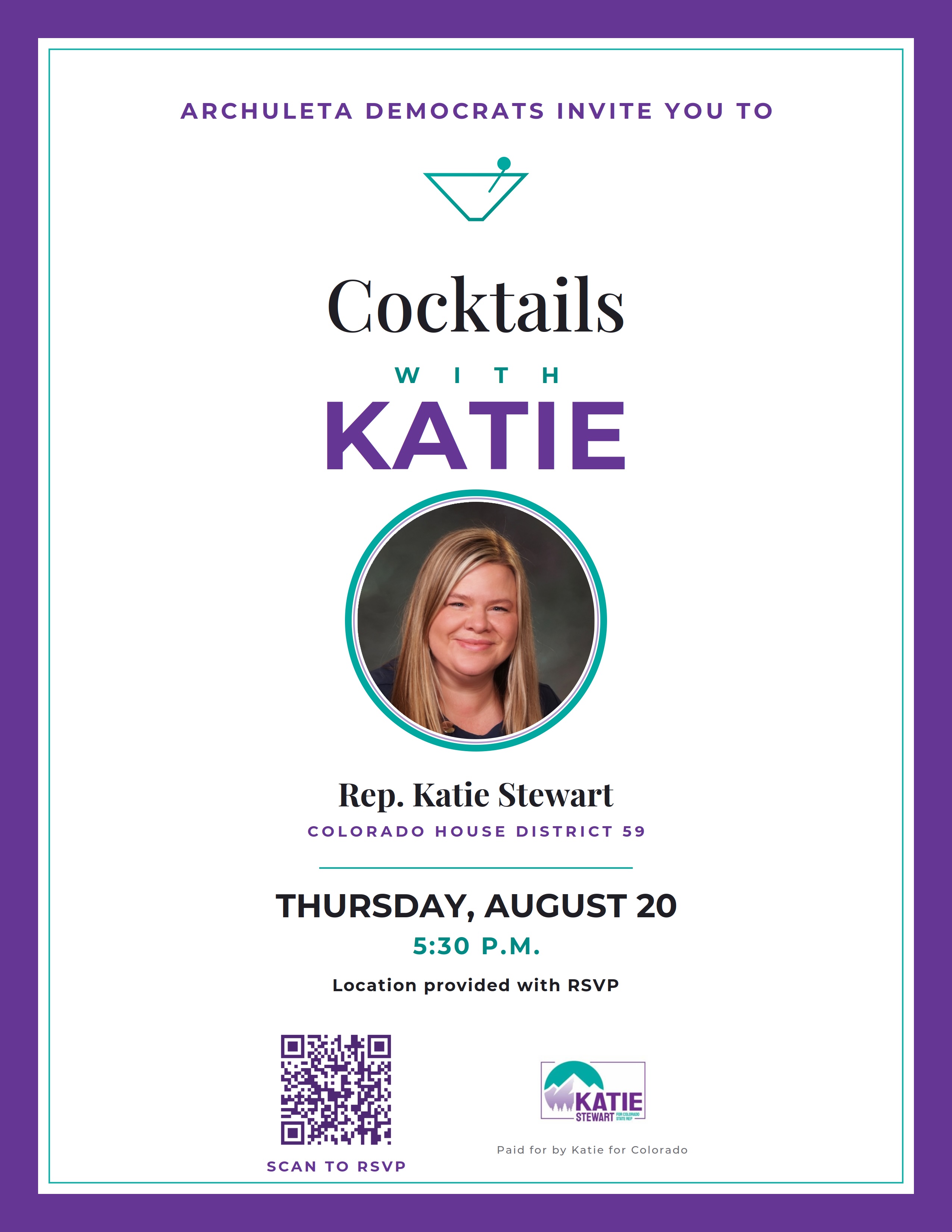 8-20: Cocktails with Katie Stewart