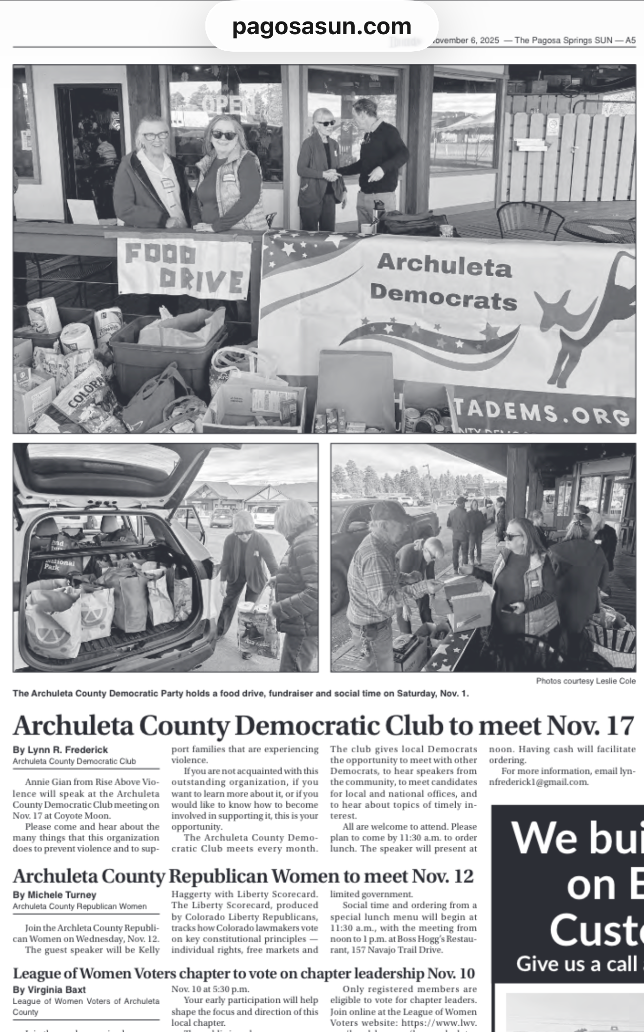 Archuleta Dems in the News